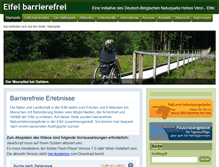 Tablet Screenshot of eifel-barrierefrei.de